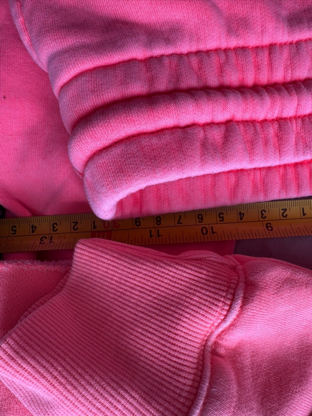 Tna by aritzia Coral Pink Cropped Hoodie Jogger Set XS Cozy Fleece - Picture 4 of 14